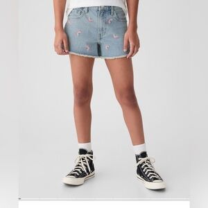 Gap Kids High Rise Denim Shorts size 12 rainbows